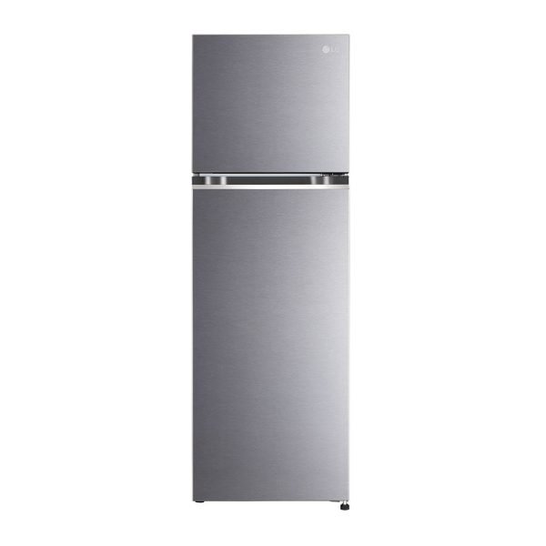 LG 343L Double Door Refrigerator, Convertible, Smart Diagnosis™, Shiny Steel Finish, 2 Star