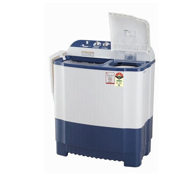 LG 7.5Kg, Semi Automatic Washing Machine, Roller Jet Pulsator, Dark Blue