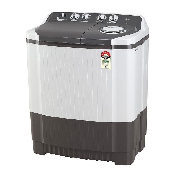 LG 8.5Kg Semi Automatic Top Load Washing Machine, Roller Jet Pulsator + Soak, Dark Grey
