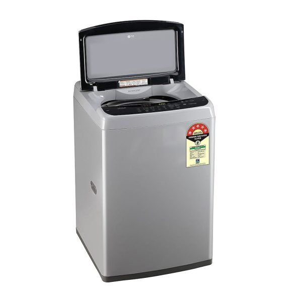 LG 7Kg Top Load Washing Machine, Smart Inverter Motor, Middle Free Silver