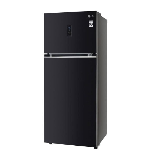 LG 466L Double Door Refrigerator, Smart Inverter Compressor, Wi-Fi, Door Cooling™, Ebony Sheen Finish, 2-Star